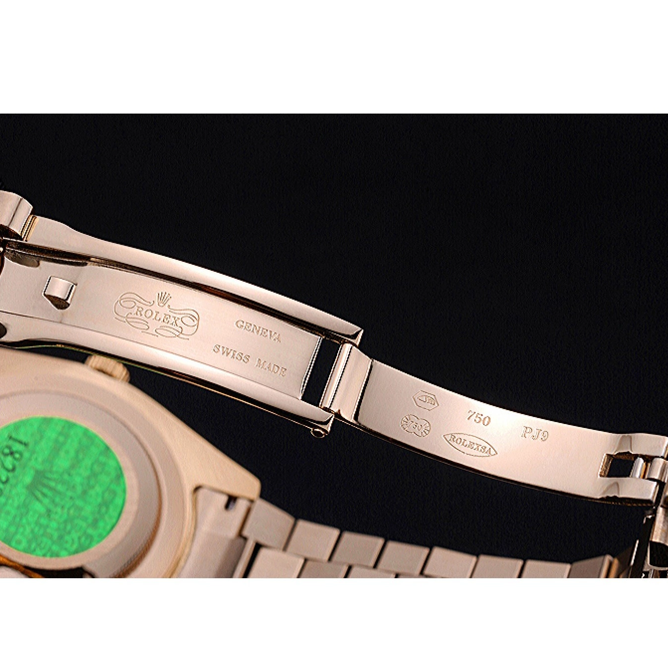 Aaa replica watch Bracelet 622546 Dial White Gold Day-Date Rolex 0823